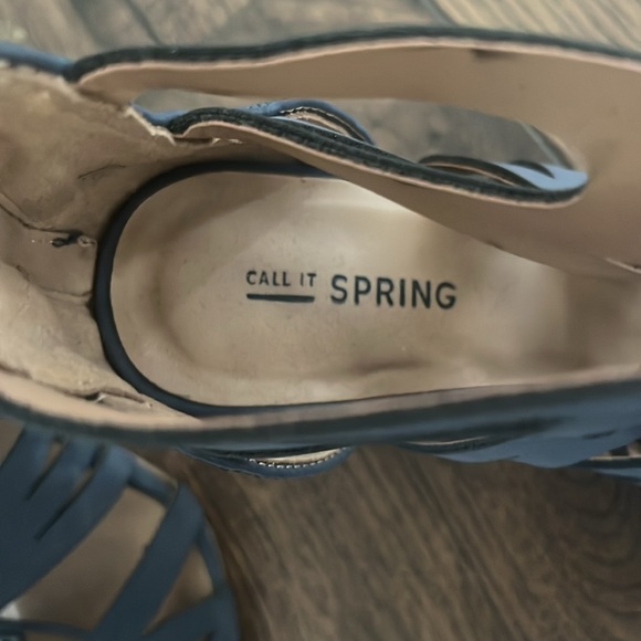 Call it Spring Tavernelle Block Heel Sandals in Blue - Picture 5 of 9